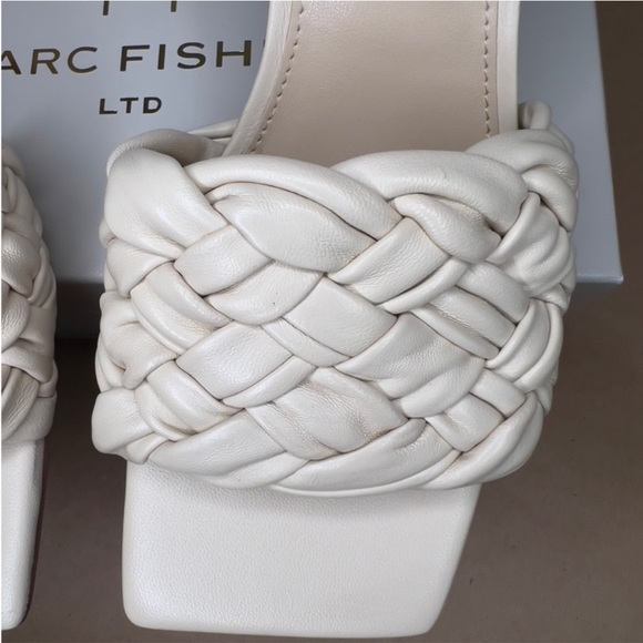 Marc Fisher LTD Draya Braided Sandal, Light Natural Leather - Picture 4 of 16